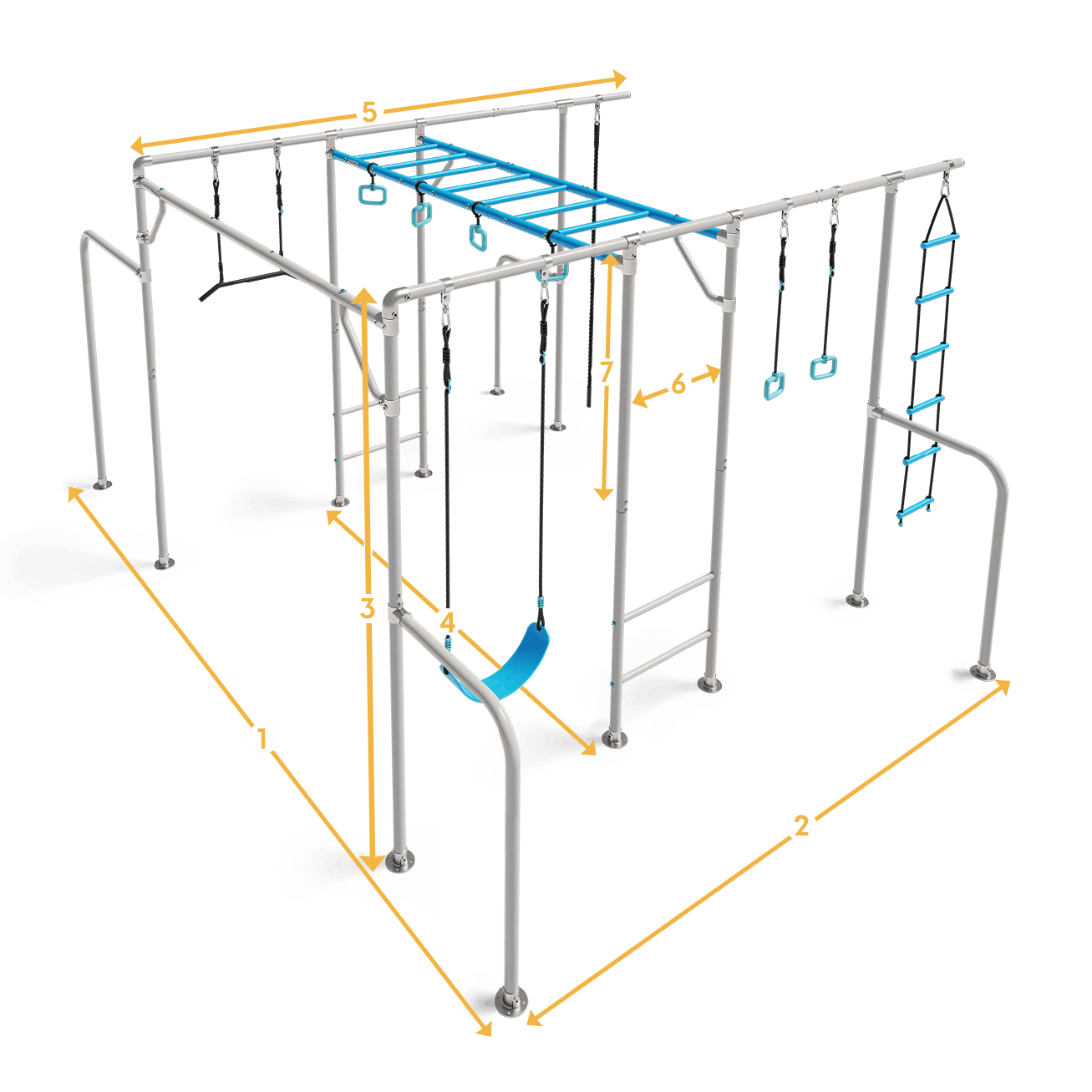 THE XL dimensions diagram